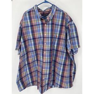 Polo Ralph Lauren Men's 4X Cotton Multicolor Plaid Short Sleeve Polo